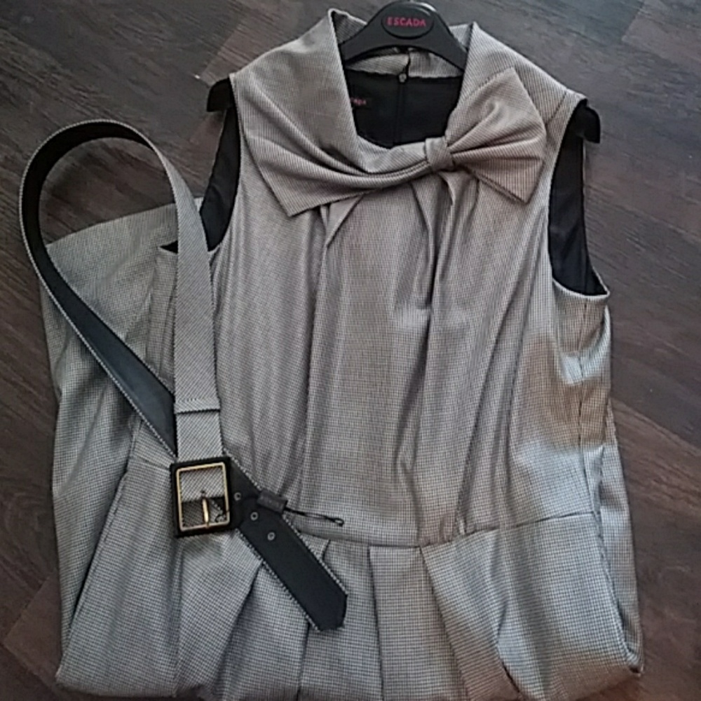 Escada Houndstooth Dress